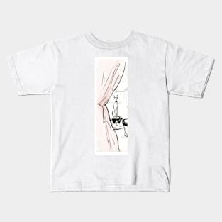 Cats at the Circus, Fashion Illustration Kids T-Shirt